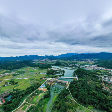 莲花池全景图 俯视 正面图