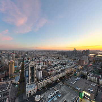 哈尔滨防洪纪念塔360&deg;全景航拍