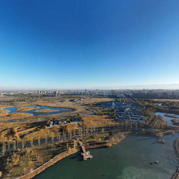 张掖湿地公园鹤园