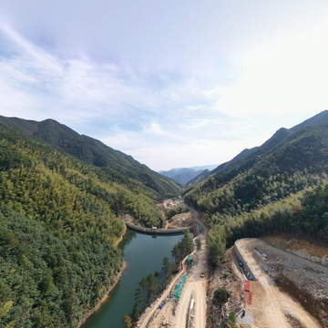 建设中的上安联溪水库