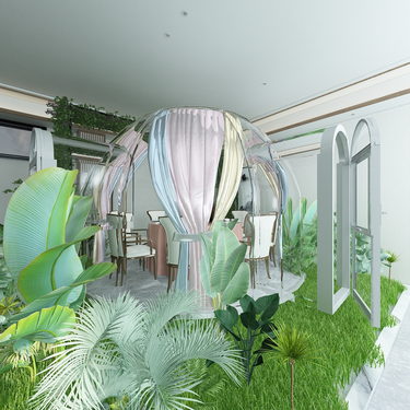 规格直径3.8m网红打卡屋