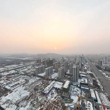 雪后朝阳森林公园