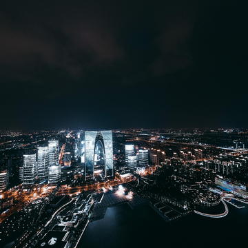 苏州东方之门全景