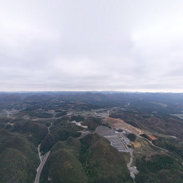 贵州织金平远古镇全景