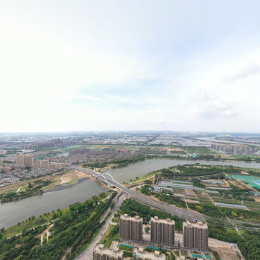 金光街大桥全景航拍