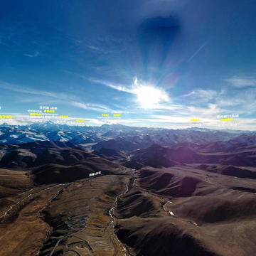 加乌拉山口全景看珠峰