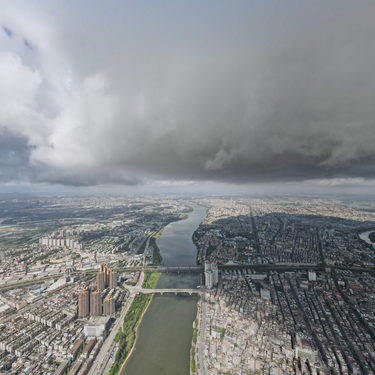 航拍石龙高空360全景