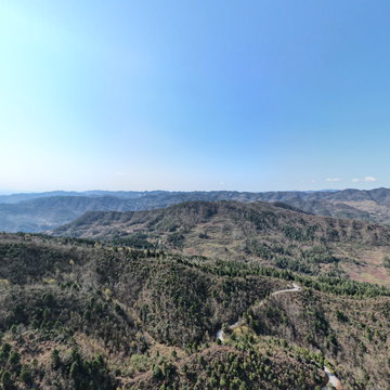 田坝镇全景低空