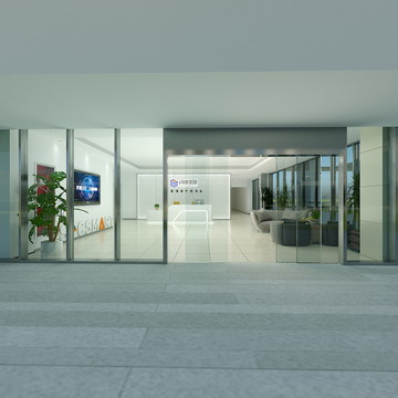 闪捷信息-功能空间-企业展厅、大厅形象建设