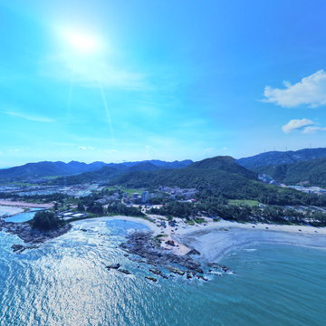 黑排角露营基地全景图