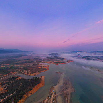 白盆珠水库-日出全景图