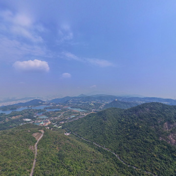 梅沙尖-小三洲水库全景图