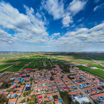 青岛市平度市明村镇冢东村航拍