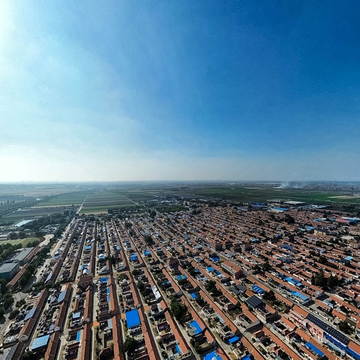 青岛市平度市灰埠镇镇中心全貌