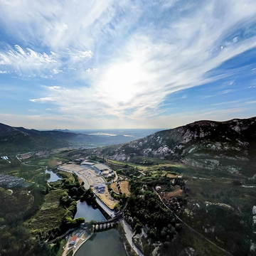 平度市茶山景区入口处全貌