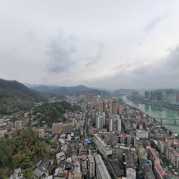 2022年第一场雪后的东坪镇