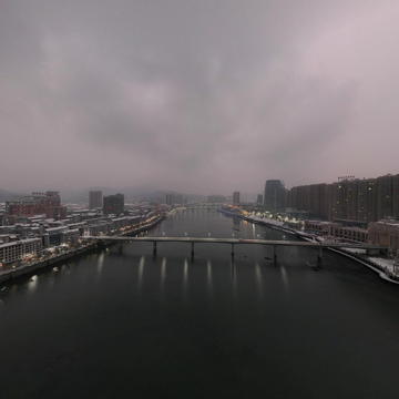 东坪镇早晨全景