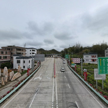横陂高速路口全景图