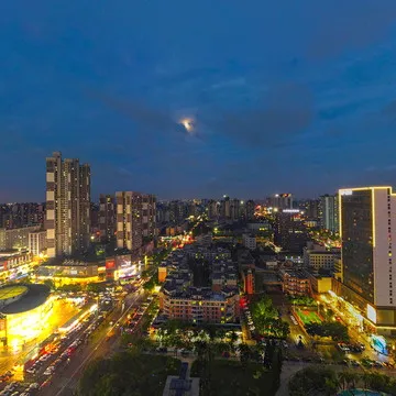 龙江文化广场夜景