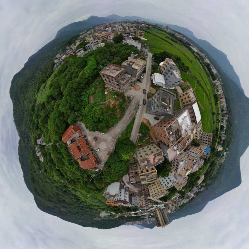 饶洋镇水西村全景