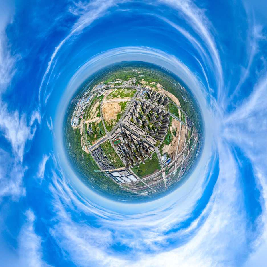 群英湖全景视角