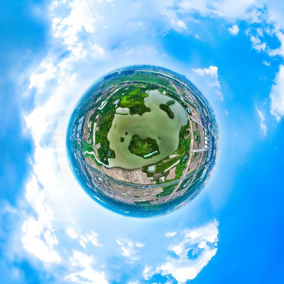 紫云湖片区360度鸟瞰