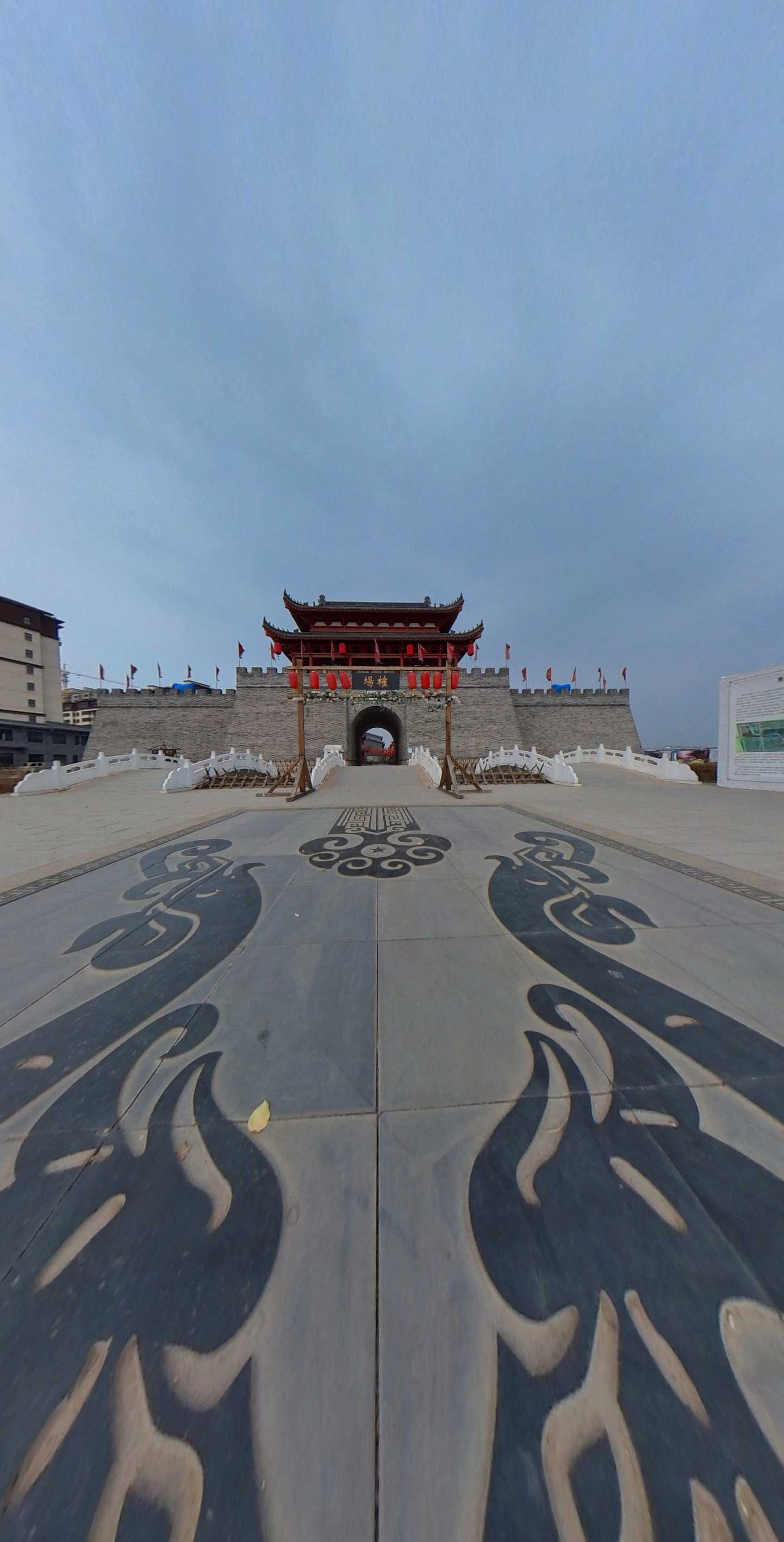 喀左利州古城全景图片