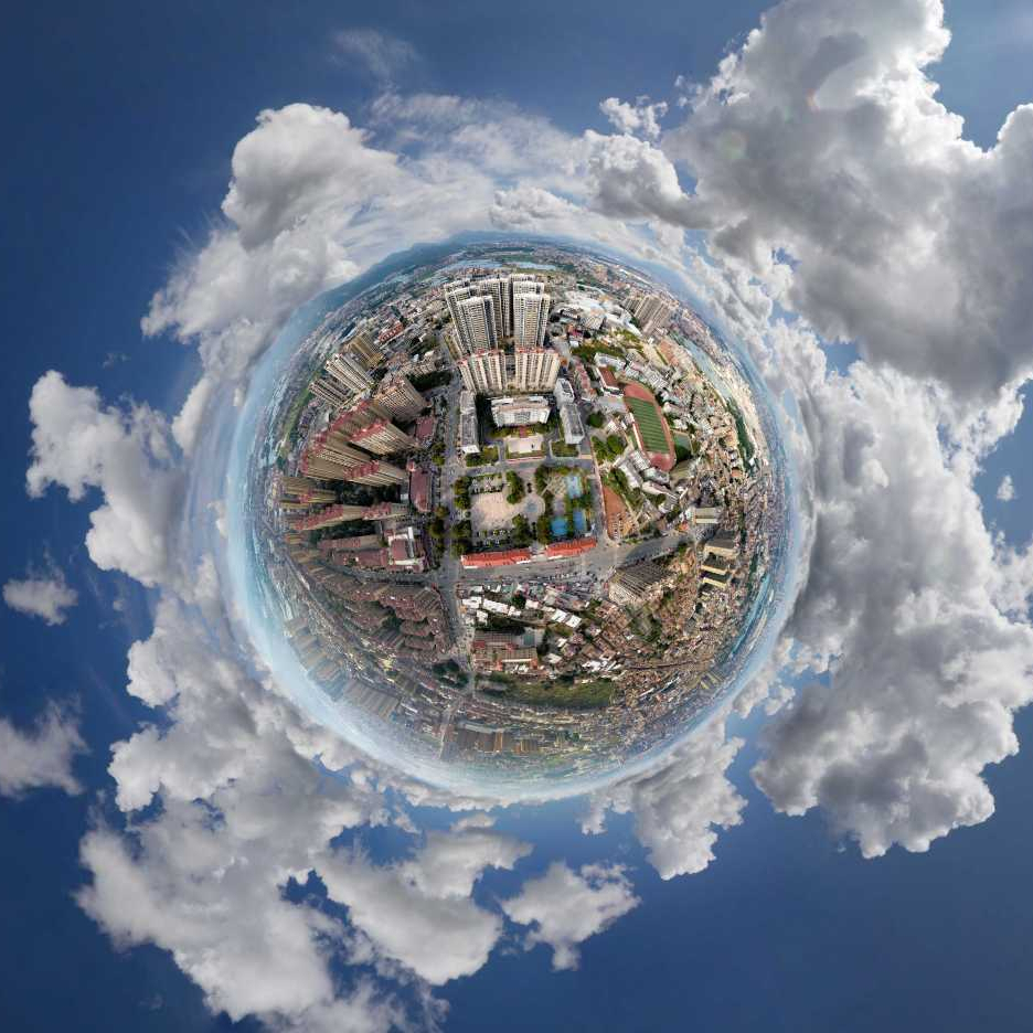 官桥镇区航拍全景