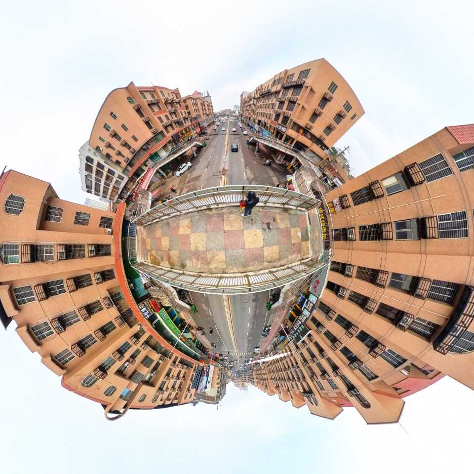 福官路航拍全景